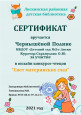 Сертификат участника