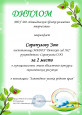 Диплом 2 место