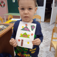 Аппликация Елочка красавица.