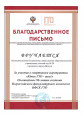 Благодарственное письмо за участие в спортивном мероприятии «Юные ГТО – шки!»