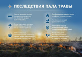 Не жги сухую траву - опасно!